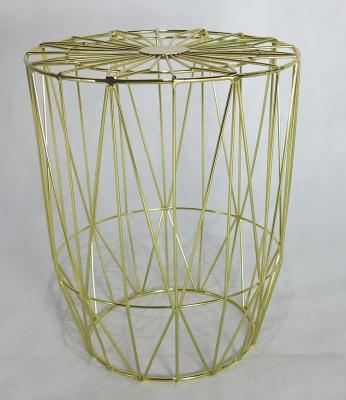 China Modern Restaurant Furniture Commercial Grade 2022 Multiple Color Metal Wire Drum Design Coffee Table On Sale for sale