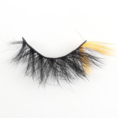 China Long natural high quality colors 5D mink lashes natrual soft colored 3D mink eyelashes for sale