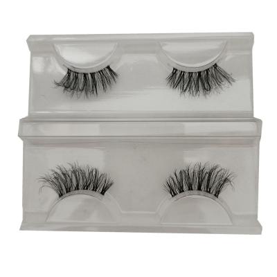 China Natural Long Private Label Tape Hair Invisible Eyelashes With Clear Tape for sale