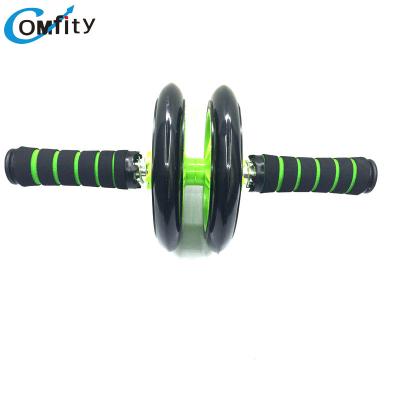 China OEM Logo Printed Foam Handle Abdominal Exerciser Home Muscle Wheel for sale