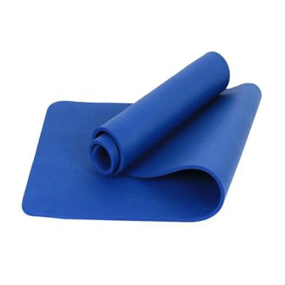 China NBR Stripe Line Anti Slip Logo Printed Fitness Yoga Mat for sale