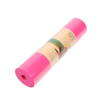 China Custom Logo Tape Yoga Mat For Sale for sale