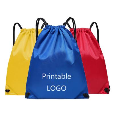 China Wholesale Handled Sports Waterproof and Portable Bag Thickened Belt Riding Backpack Gym Drawstring Shoes Bag Storage Clothes for sale