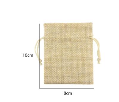 China New Useful Recyclable Fashion Wedding Favor Burlap Drawstring Pouch Coffee Jute Bag for sale