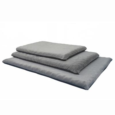 China Wholesale OEM Super Thick Luxury Pet Sofa Breathable Foldable Sofa Large Soothing Covering Gray Pet Bed Soothing Covering Bed for sale