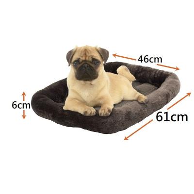 China Waterproof Pet Mat Dog Pet Bed Plush Mat Detachable Arctic Velvet Flat Cushion Eco-Friendly Breathable for sale