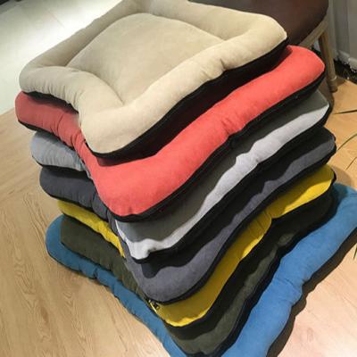 China Warm Cotton Sofa New Calming Dog Camp Sofa Price Pet Bed Fluffy Dog Sofa Corduroy pp Square Good Quality Breathable Dog Bed for sale