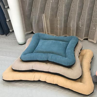 China Large Rectangular Breathable Luxury Rectangular Shape Pet Dog Sofa Set Soft Plush Detachable Washable Pet Sofa Pet Bed pp Cotton for sale