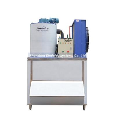 China SINDEICE China Best Commercial High Output 2 Ton/Day 2000kg Commercial Flake Ice Maker Machine Used In Fishing Factory for sale