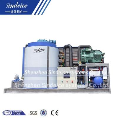 China Meat/Supermarket/Hotel& Catering/Vegetable& fruit SINDEICE Commerical industrial 10T 10000kg per day flake machine ice flake ice maker for sale