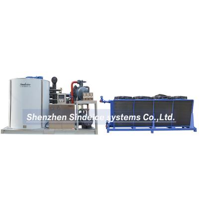 China Easy Operated High Quality Air Cooling Flake Ice Machine 20 Ton With Make Slice Chip Ice For Hawaii Vegetable for sale