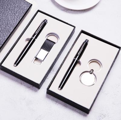 China Promotional Wholesale Pen Office Senior Chain Gift Set Men Premium Corporate Gift Set With Box for sale