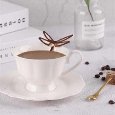 China CLASSIC Luxury Metal Stainless Steel Tea Milk Coffee Stirred Spoon Character Cat Coffee Spoon for sale