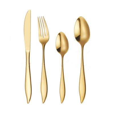 China Dishwasher New Design Baroque Royal Luxury Cutlery Set Stainless Steel Flatware Set Vintage Wedding Gold Cutlery 18/0 for sale