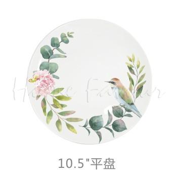 China Sustainable Animal Decal Dinnerware Set, Bowls, Cups Luxury 12/16pcs Dinner Set With Tree Birds Pattern for sale