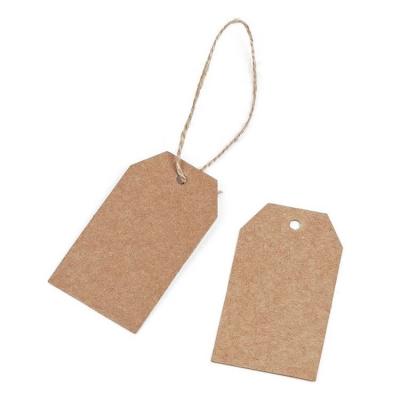 China Good Quality Recycled Recycled Label Color Small Kraft Paper Custom Logo Tags for sale