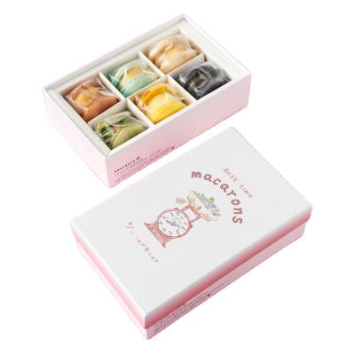 China Logo Disposable Custom Cookies Box Packaging for Cookie and Macaron for sale