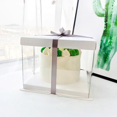 China Recyclable Custom Box Packaging Transparent Bakery Boxes With Window for sale