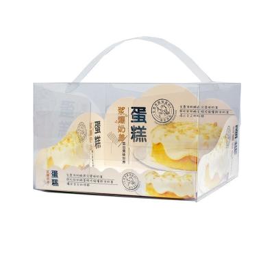 China Recyclable Competitive Price White PET Window Paper Box For Cake for sale