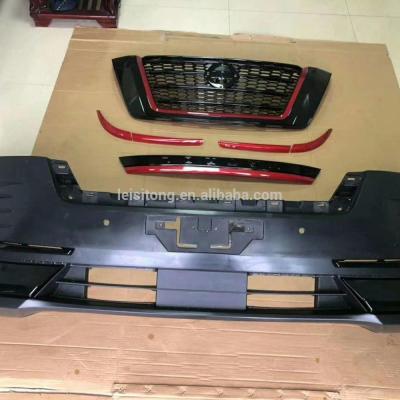 China Newest RSS Automotive Parts Body Kit Bumper With Grill For Nissan Patrol 2020 Bumper Grille for sale