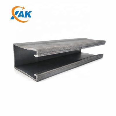 China Support System XAK OEM Logo Supported 41*62mm Unistrute Plain Non Grooved Cold Rolled Steel Teeth C Channel Factory Supplier Good Quality for sale