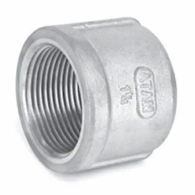 China SS304 Pipe Fitting 1/2 Inch 3/4 Inch BSP Female Thread Stainless Steel Hex Cap For Plumbing for sale