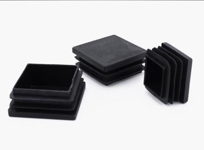 China Square Round Tubing Round Square Pipe End Tubing Insert Plug Black Plastic Plug/plastic Injection Customized Moulding for sale