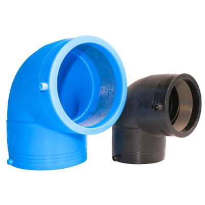 China PET 100 HDPE-Rohr-Klemmringverschraubung und Übergangs-Installationen mit Biegung HDPE 50mm 315mm Ellbogen des Kolben-Schweißens-Reduzierer-90 zu verkaufen