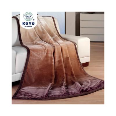 China Flame retardant rainbow printed soft feeling anti-pilling raschel knitted KOYO weighted blanket for sale