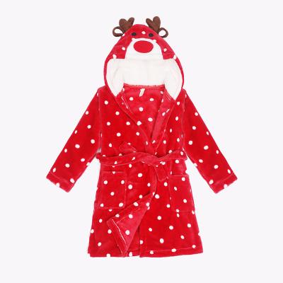 China Foreign trade children's pajamas foreign trade fleece pajamas flame retardant baby bathrobe children's pajamas coral for sale