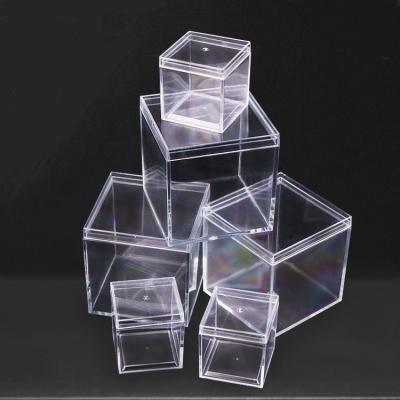 China JM Acrylic 5 x 5 Inch Divided Clear Storage Box Dispenser Nut Box Food Display Candy Boxes For Sale JMDEG007 for sale