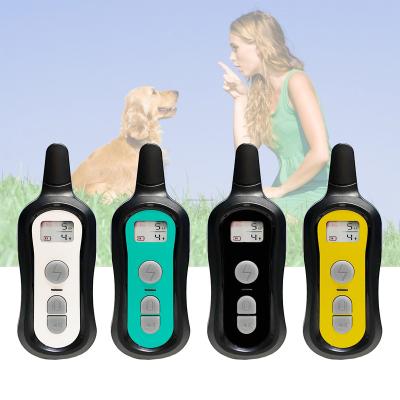 China Plastic Shock Collar for Dogs - Waterproof Rechargeable Dog Electric Training Collar with Remote for Small Medium Large Dogs for sale