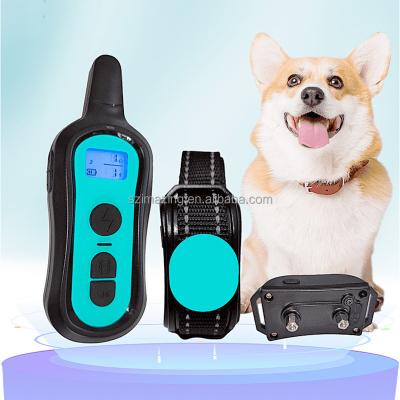 China Plastic Shock Collars for Dogs with Remote - Rechargeable Dog Training Collar with 3 Modes, Sound Signals, Vibration and Shock, Waterproof Collar for sale