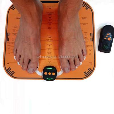 China Portable Electric Foot Massager with Detachable Control Box and Soft Solid Foot Mat Cushion for sale