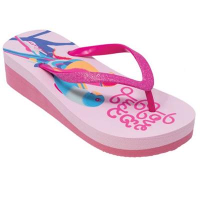 China Lovely EVA Sole Kid Summer Slipper Anti-odor Children's Platform Strappy Sandal Girl's Beach Flip Flops for sale