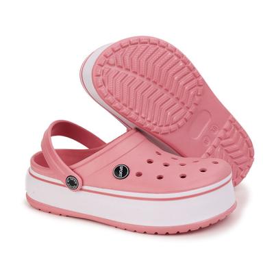 China New Style Anti-odor Candy Color Lady Anti-slip Girl Platform Clogs EVA Slippers for sale