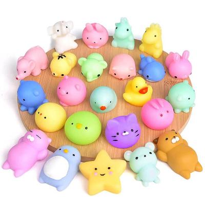 China Mochi Mini Animal Fun Children's Healing Adult Mini Animal Toys Soft Novelty Squeeze Barrel Pinch Novelty Toys 12-Piece for sale