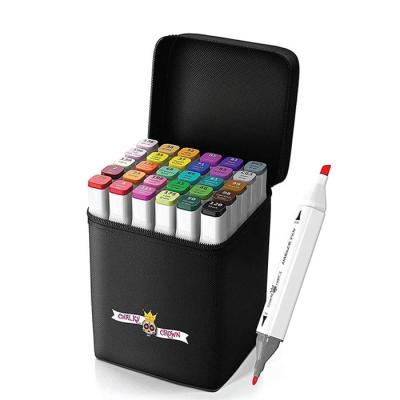 China 30 Colors Quick Dry Comic Tip Dual Tip Art Dual Markers Sketch Marker Set for Adults and Kids Drawing and Sketching for sale