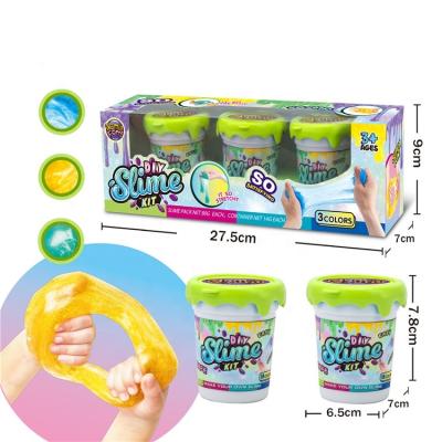 China Educational Diy Toy Set High Quality Cheap Diy Crystal Slime Making Kit Set Children's Clean Toys for sale