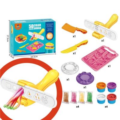 China Educational Wheat Flour Wheat Flour Cooking Diy Dough Noodle Maker Kids Kitchen Toy Set for sale