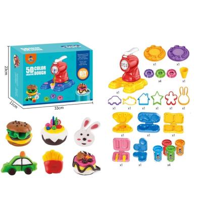 China Educational Smart Colorful Puzzle Diy Playdough Clay Kit Wheat Flour Steamer Toys for sale