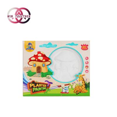 China Plaster Model Global Hot-selling Children's Room Paint-Mushroom Plaster Parent-child DIY Color Toy Stone Painting Children for sale