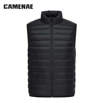 China Waterproof Men's White 90% Duck Down Vest Jacket Lightweight Casual Vest for sale