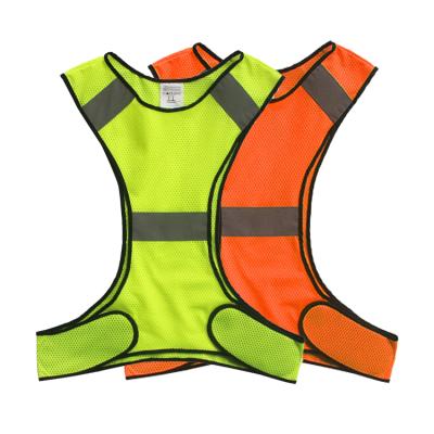 China New High Visibility Ultrathin Breathable Outdoor Sports Vest LED Light Running Safety Reflective Vest for sale