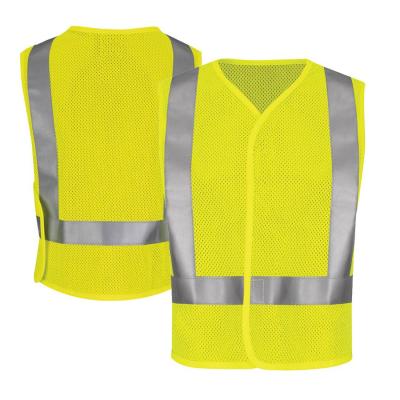 China High Visibility Flame Retardant Bow Rating ATPV 5.1-12 High Visibility Vest, 5pt FR Safety Loose Vest, Work Safety Fire Resistant Vest for sale