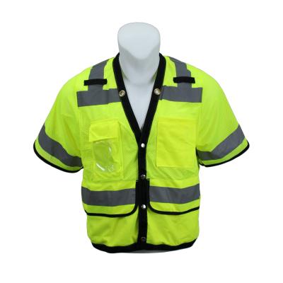 China Mesh Vest 100% Polyester Safety High Visibility Hi-Force Hi-Force Vest Fire Retardant Safety Vest With Multi Pockets 3 Glass Safety Vest With FR for sale