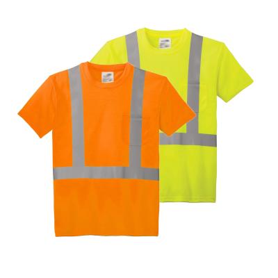 China Factory Cheap High Safety China Fluorescent Reflective T-shirt Wholesale for sale