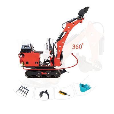 China Mini Excavadora Para El Jardin Small Digger China Wholesale Compact Mini Hotel Excavators 0.8 Ton Prices for sale