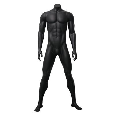 China Customize Athletic Sports Big Muscle Strong Full Body Black Male Mannequin for sale