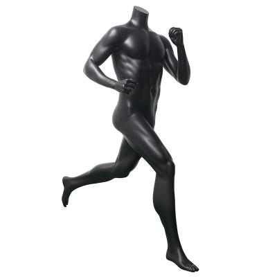 China Customize Wholesale Black Muscle Sport Mannequins And Running Dummy Male Sportswear Mannequin For Sale for sale